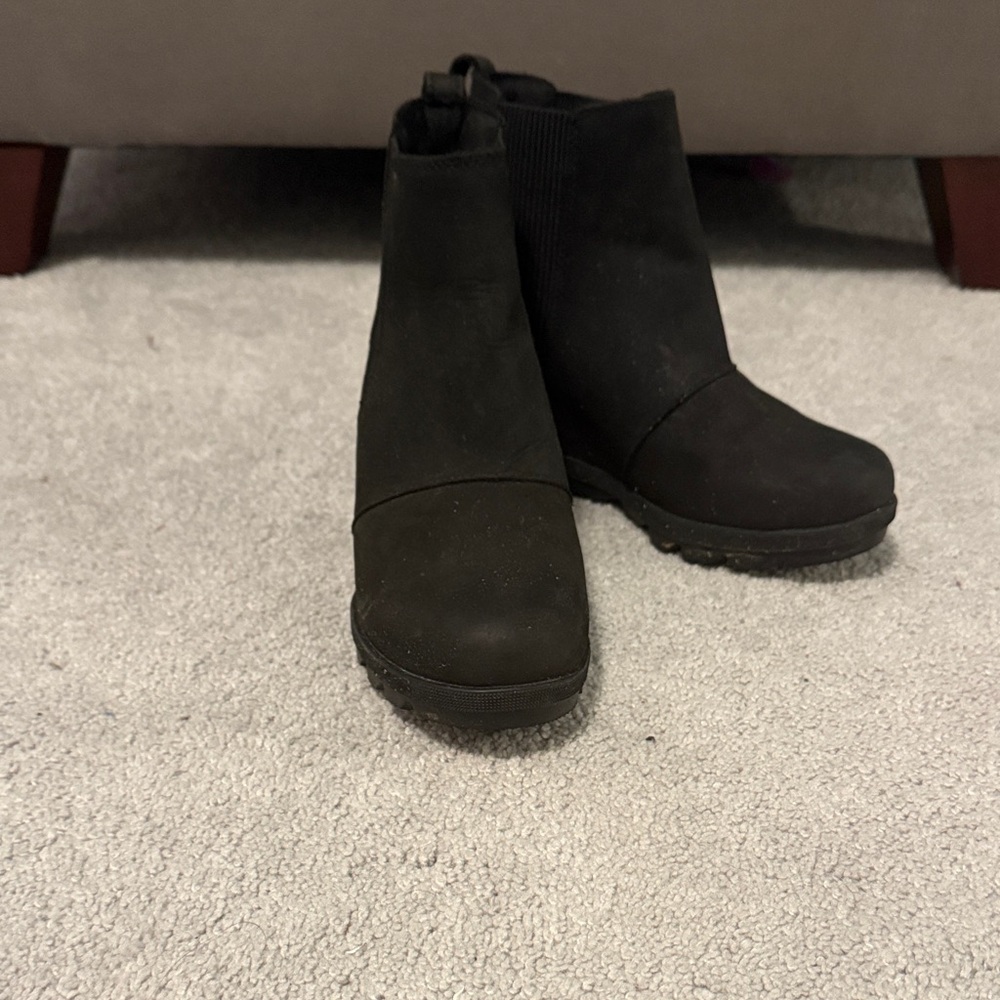 Sorel Black Ankle Booties